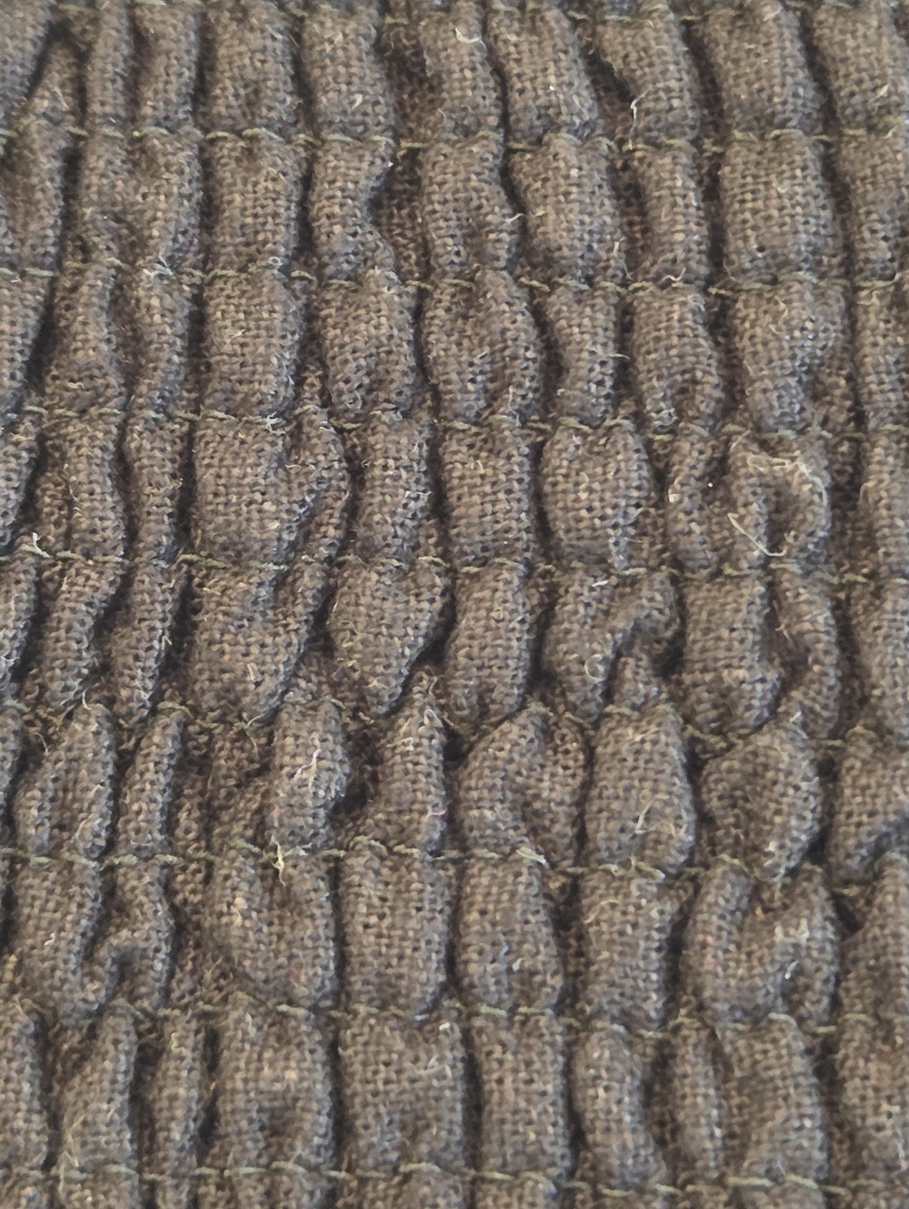 Sigrid Olsen Linen Crop Top Artisan Crafted Eyelet Scalloped Black L Smock Back - Picture 7 of 11